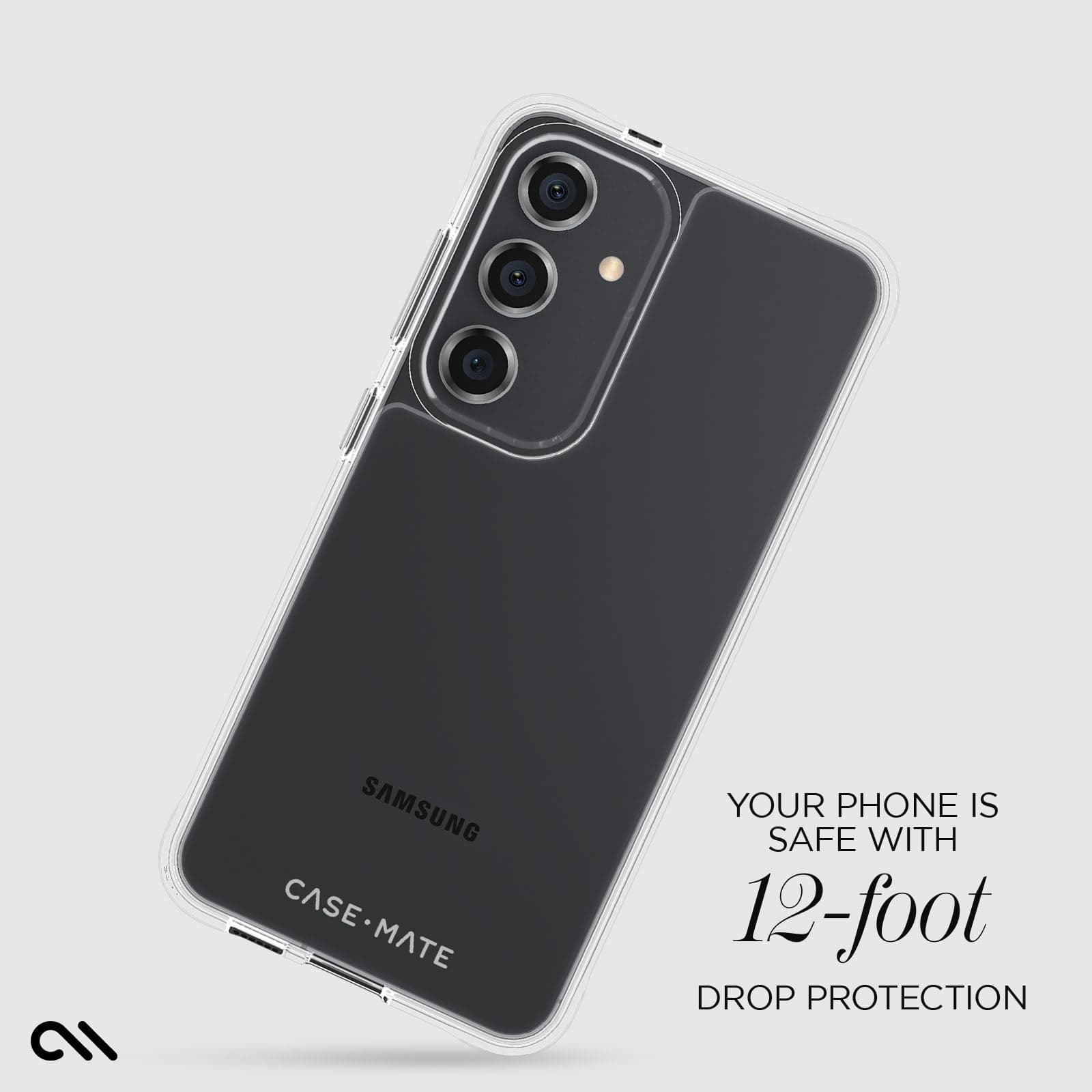 YOUR PHONE IS SAFE WITH 12-FOOT DROP PROTECTION