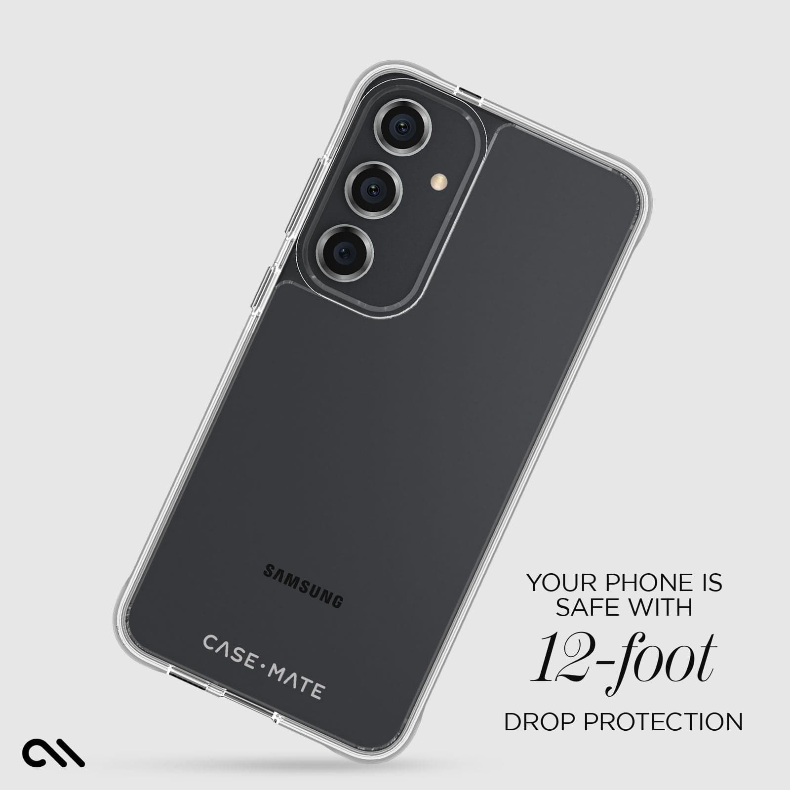 YOUR PHONE IS SAFE WITH 12-FOOT DROP PROTECTION