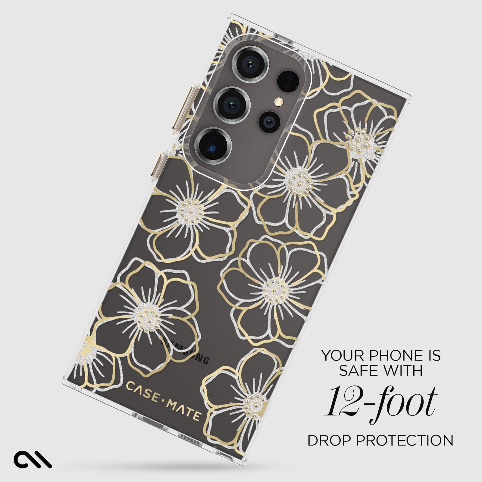 YOUR PHONE IS SAFE WITH 12-FOOT DROP PROTECTION