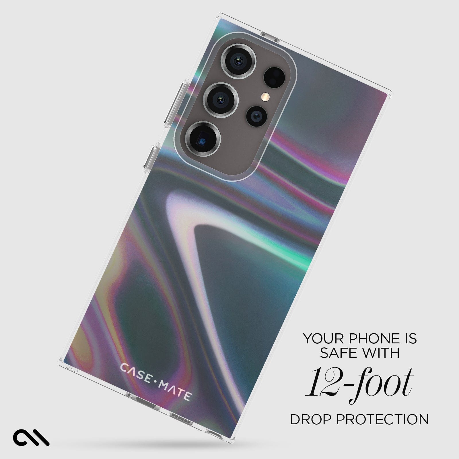 YOUR PHONE IS SAFE WITH 12 FOOT DROP PROTECTION