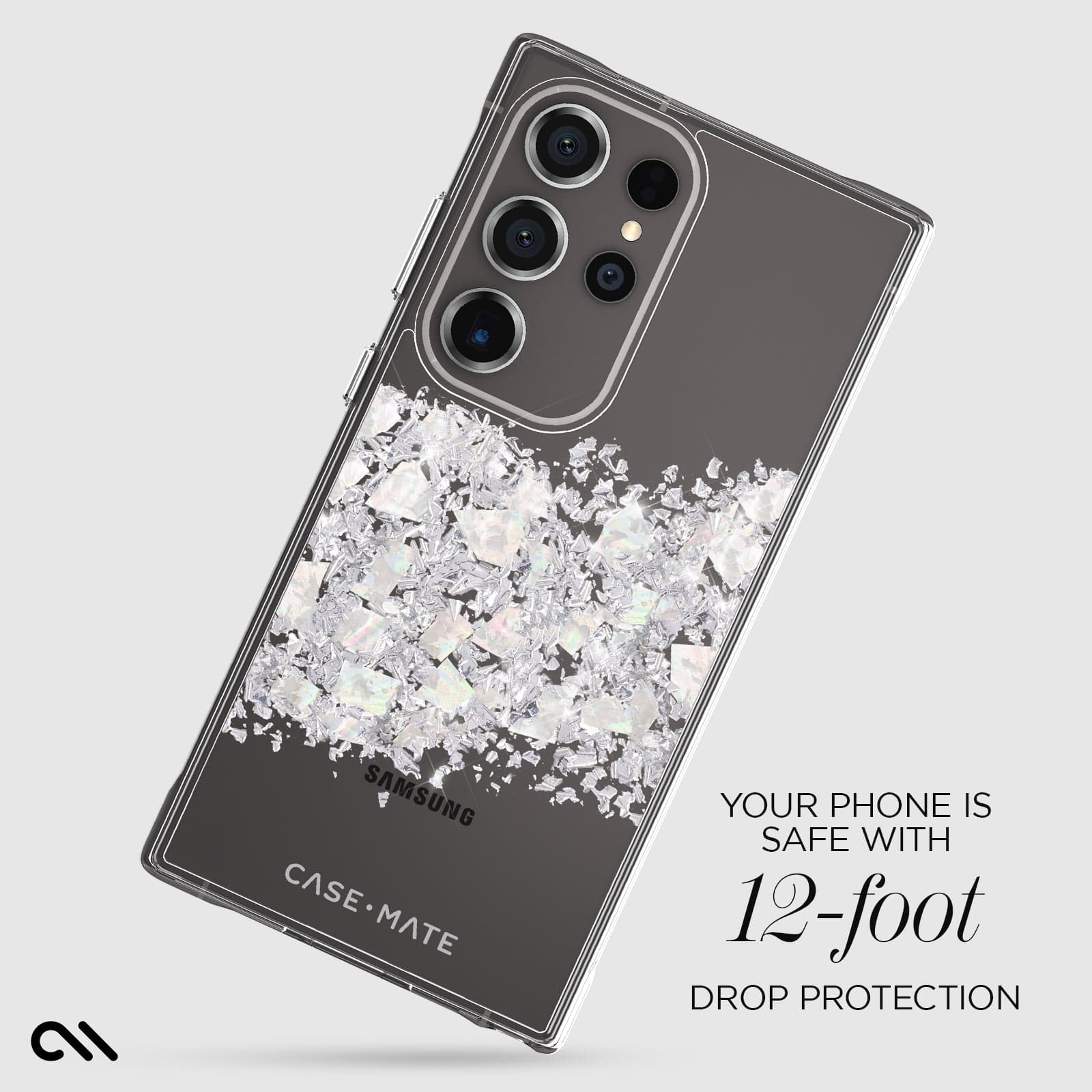 YOUR PHONE IS SAFE WITH 12-FOOT DROP PROTECTION