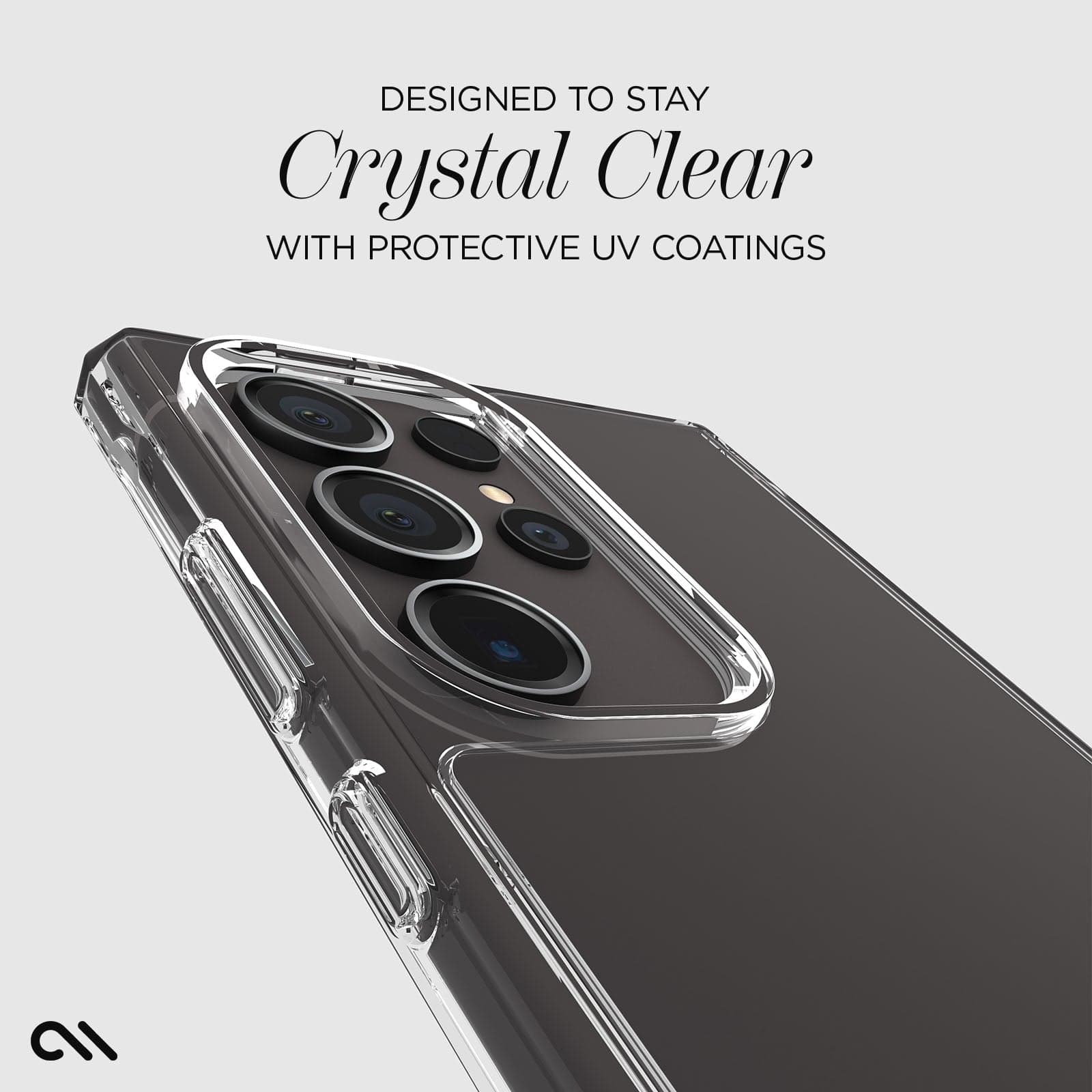 DESIGNED TO STAY CRYSTAL CLEAR WITH PROTECTIVE UV COATINGS