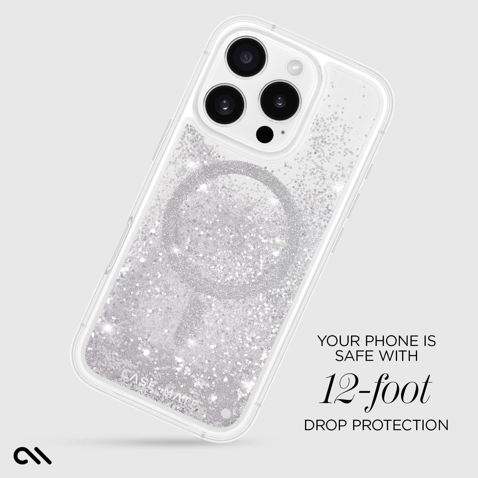 YOUR PHONE IS SAFE WITH 12 FOOT DROP PROTECTION