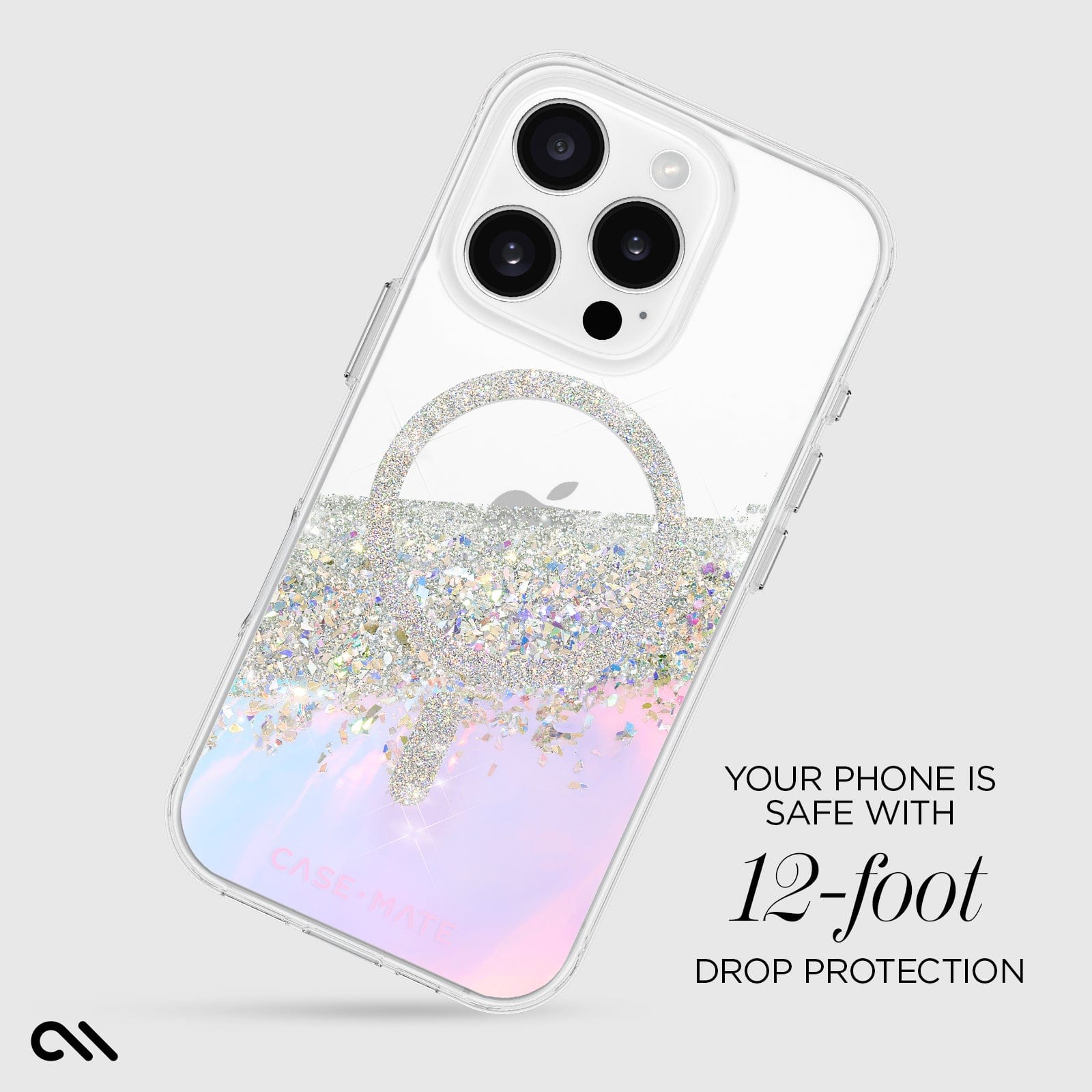 YOUR PHONE IS SAFE WITH 12 FOOT DROP PROTECTION