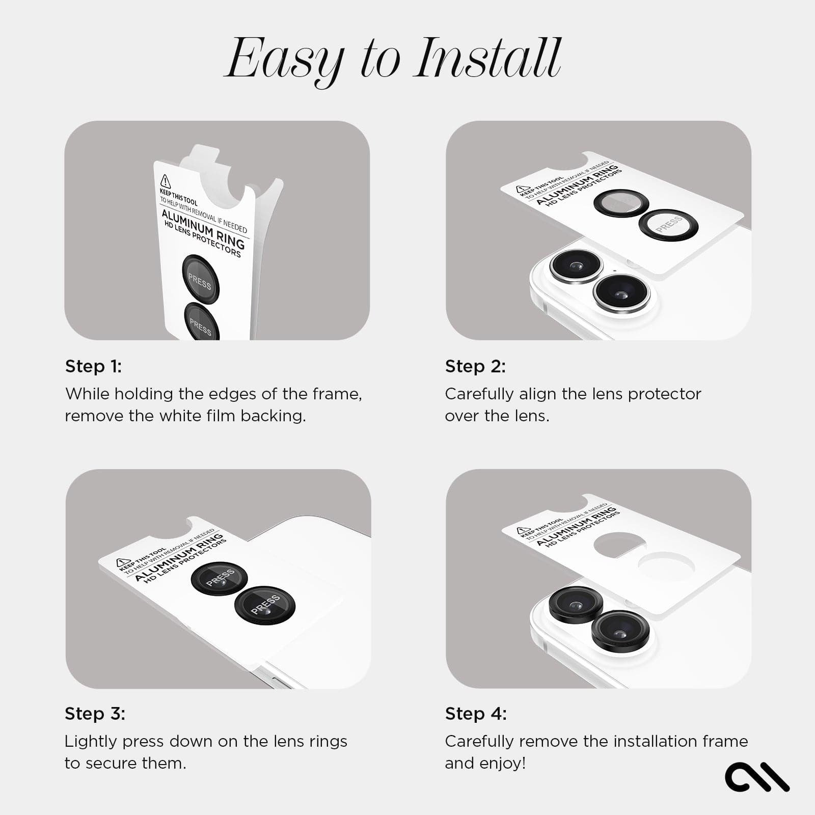 Camera Lens Protector - iPhone 16 / iPhone 16 Plus