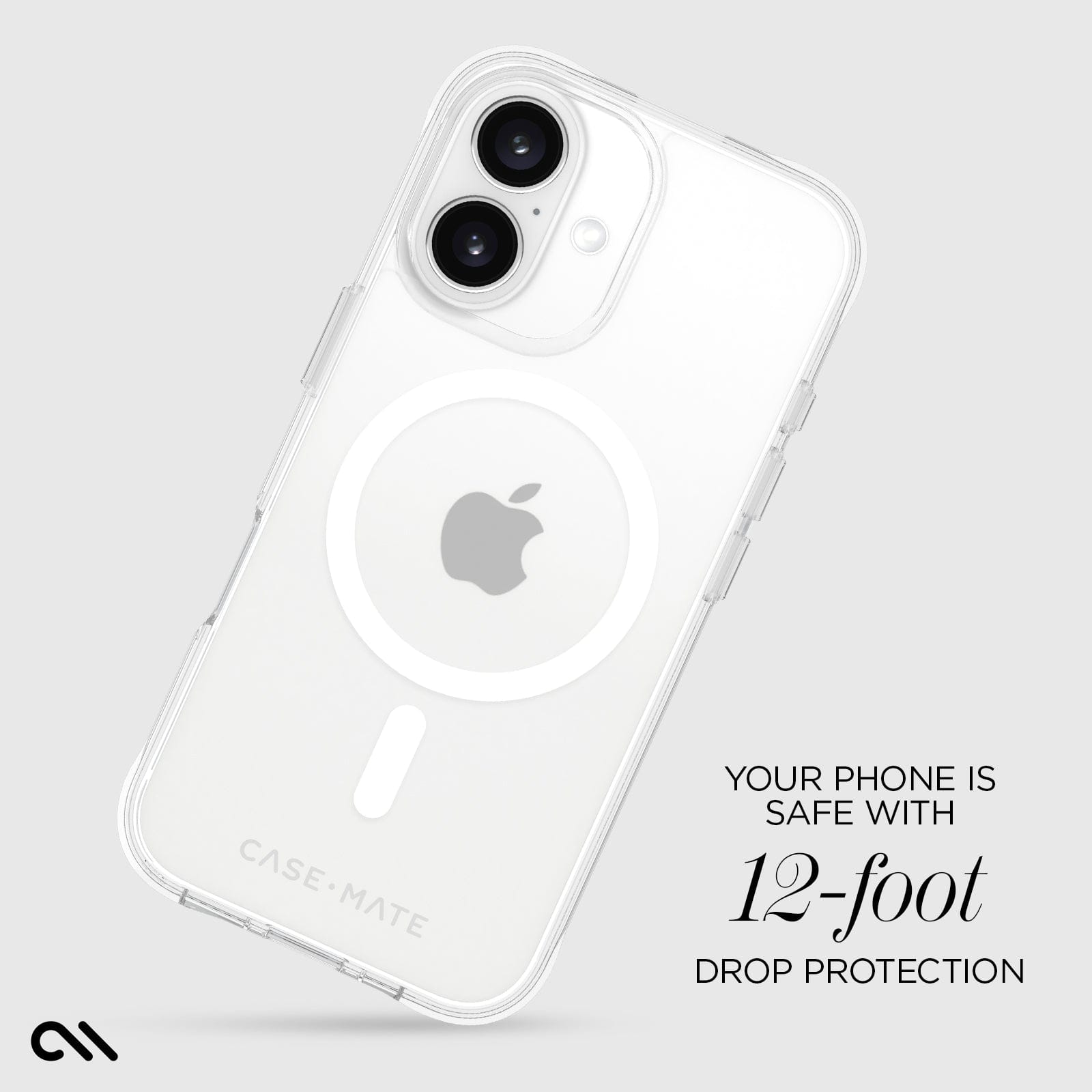 YOUR PHONE IS SAFE WITH 12-FOOT DROP PROTECTION