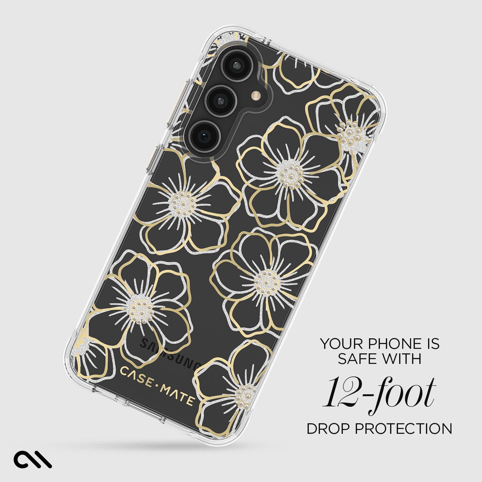 YOUR PHONE IS SAFE WITH 12-FOOT DROP PROTECTION