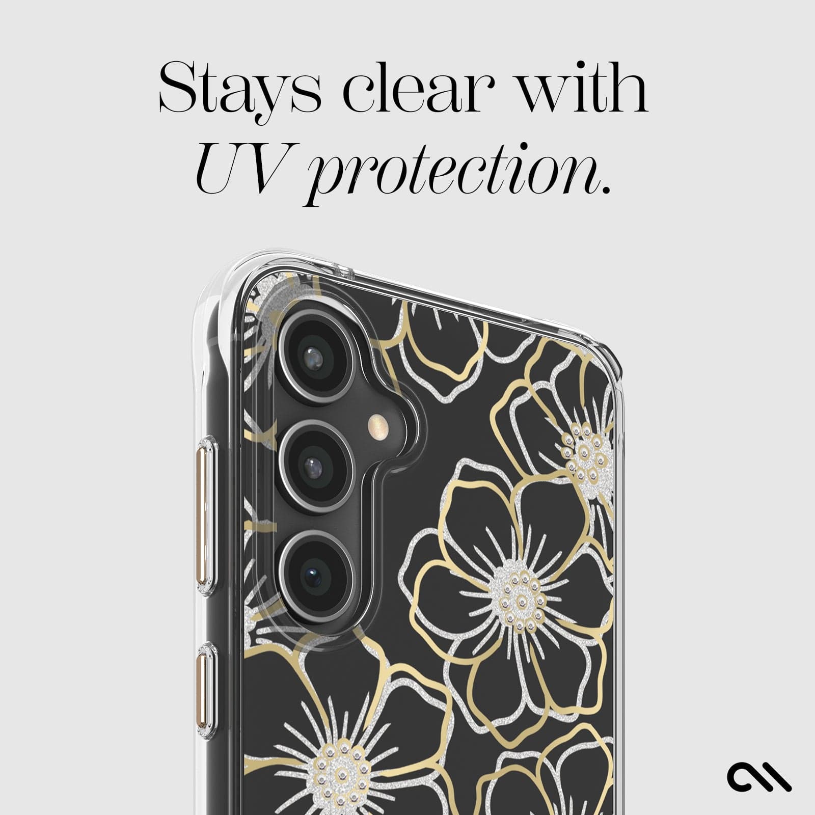STAYS CLEAR WITH UV PROTECTION