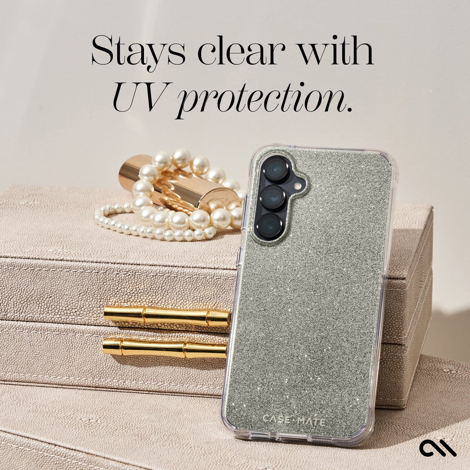 STAYS CLEAR WITH UV PROTECTION