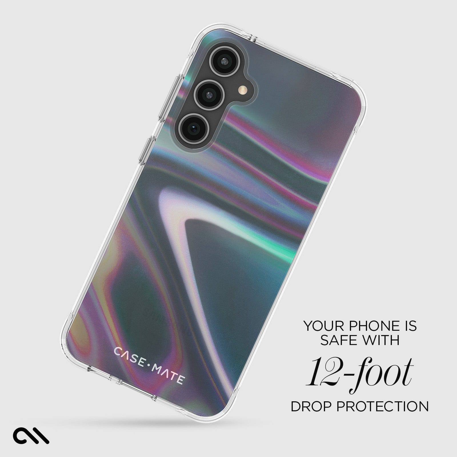 YOUR PHONE IS SAFE WITH 12 FOOT DROP PROTECTION