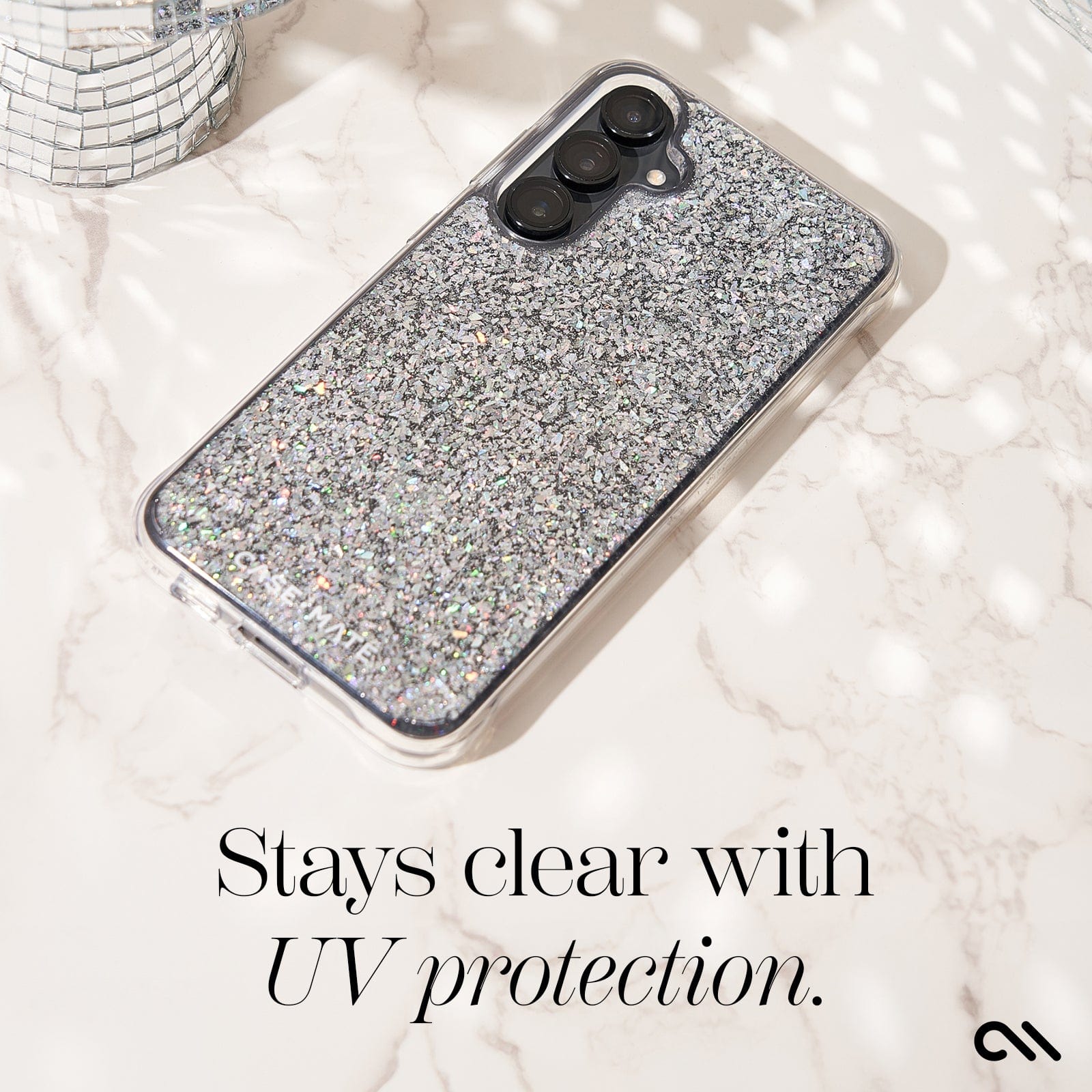 STAYS CLEAR WITH UV PROTECTION