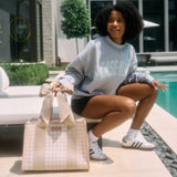 #color_latte gingham bow