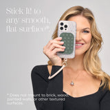 Stick It! to any smooth flat surface. Does not mount to brick, wood, painted walls, or other textured surfaces #color_green