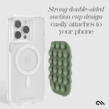Strong double-sided suction cup design easily attaches to your phone #color_green