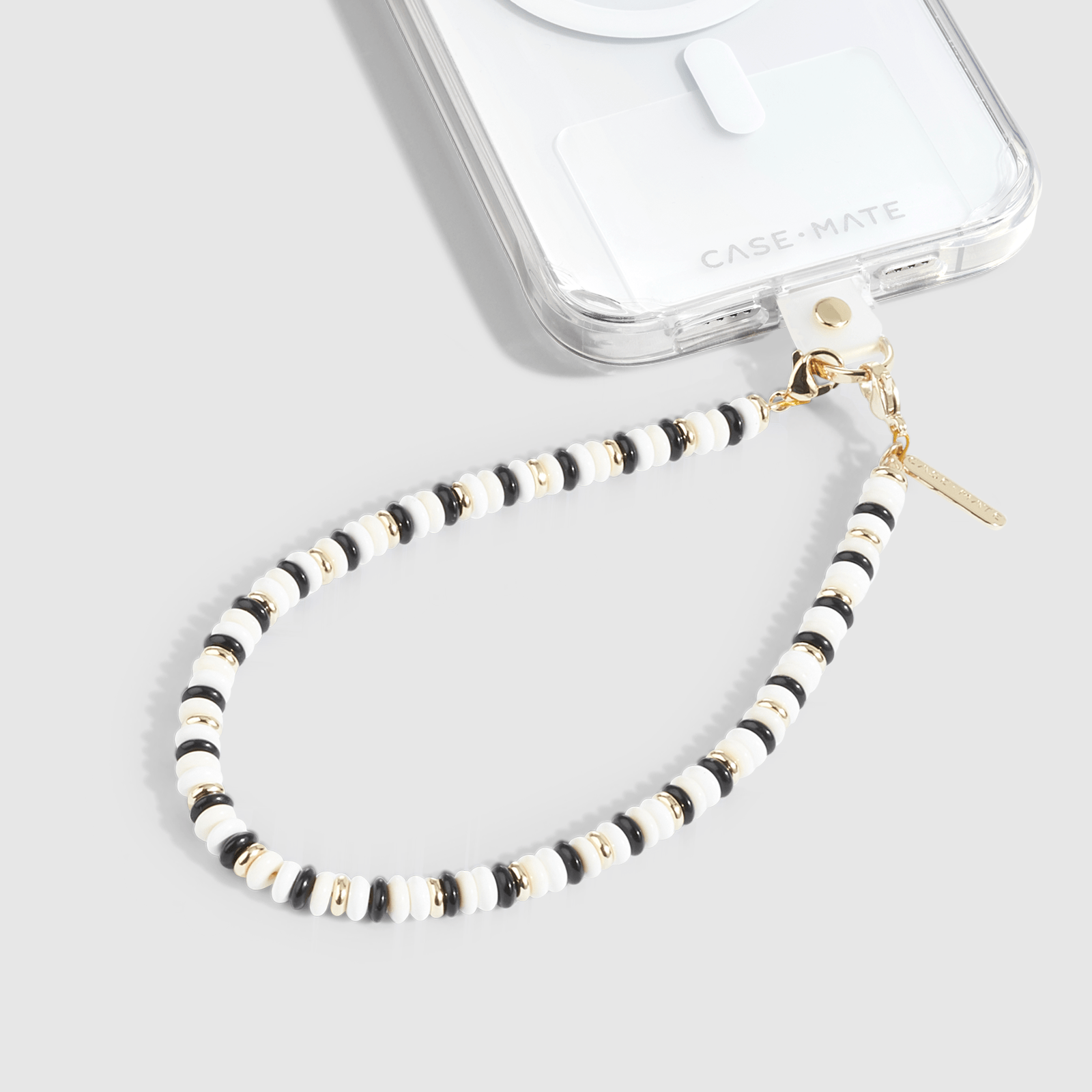 Ivory & Onyx Phone Charm