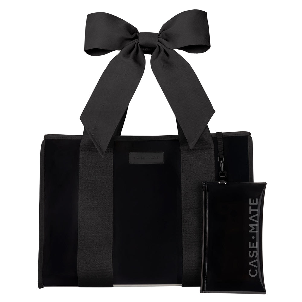 Midnight Black Bow Jelly Tote
#color_midnight black bow