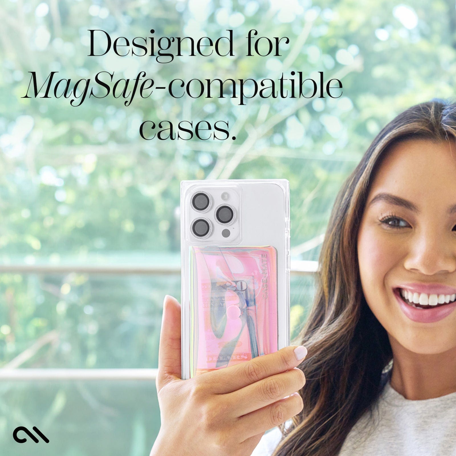 DESIGNED FOR MAGSAFE-COMPATIBLE CASES.
