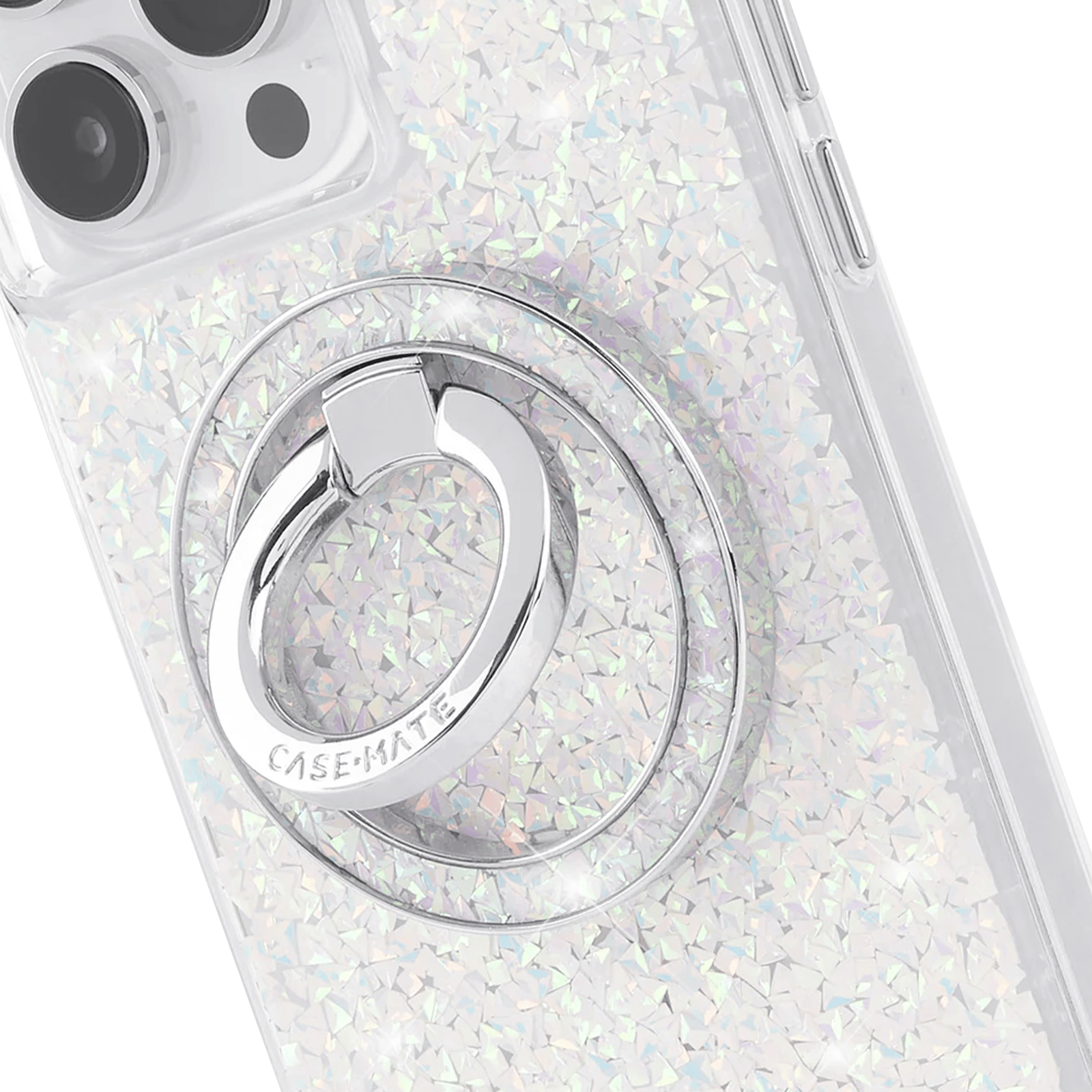 Smartphone with a glittery case and ring holder on a white background
#color_twinkle diamond