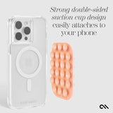 Strong double-sided suction cup design easily attaches to your phone #color_peach