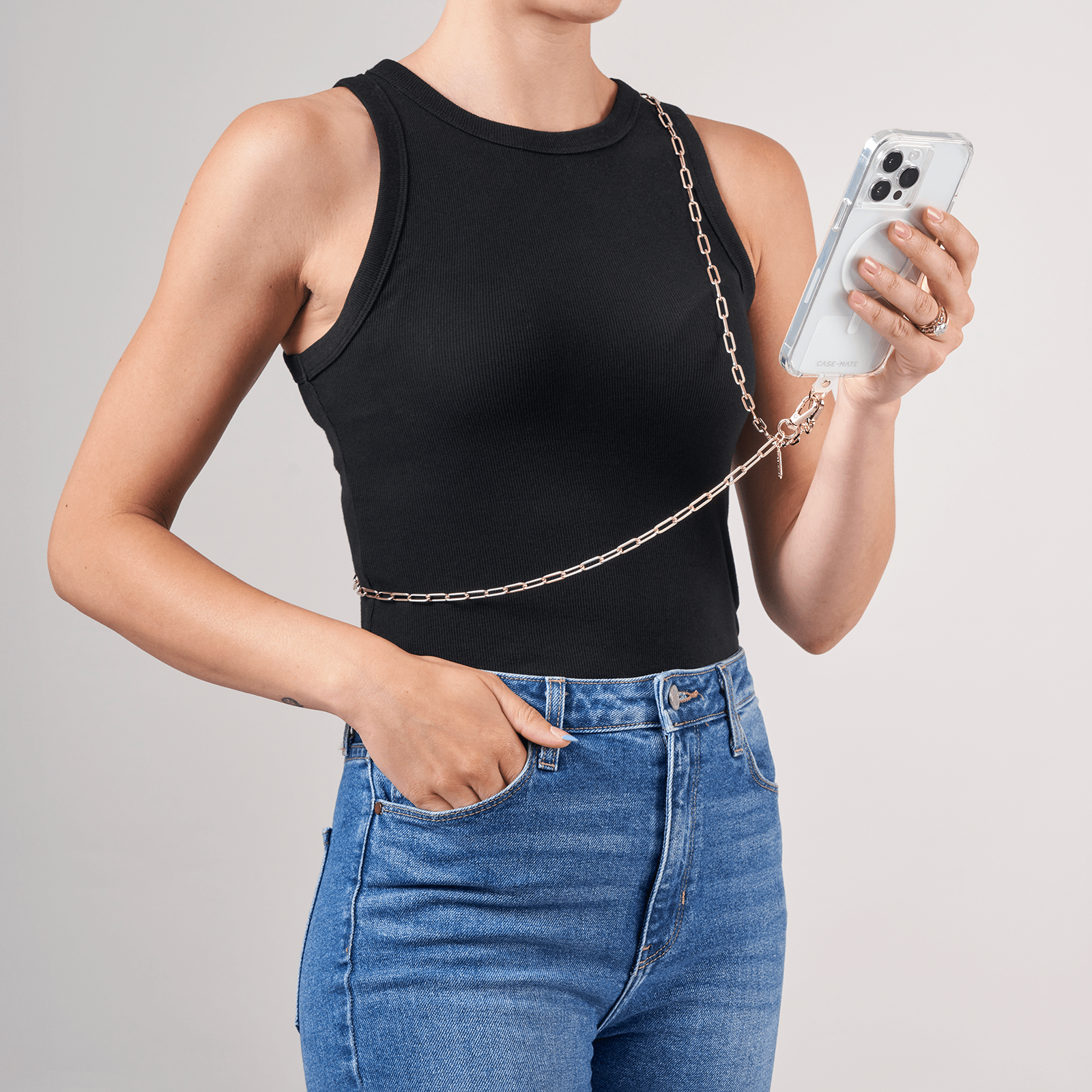 Case Mate Crossbody Phone Chain Gold