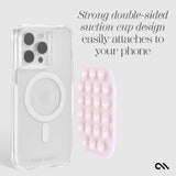 Strong double-sided suction cup design easily attaches to your phone #color_ballet pink