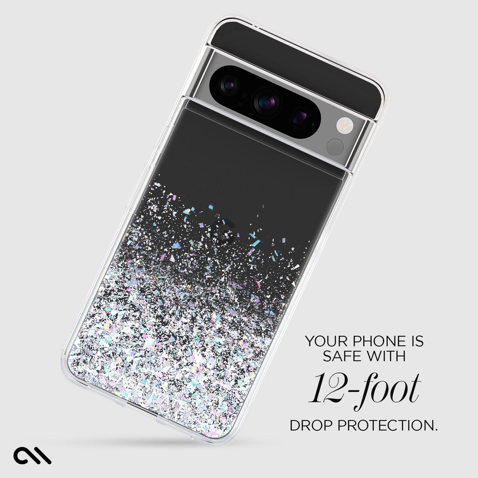 YOUR PHONE IS SAFE WITH 12 FOOT DROP PROTECTION