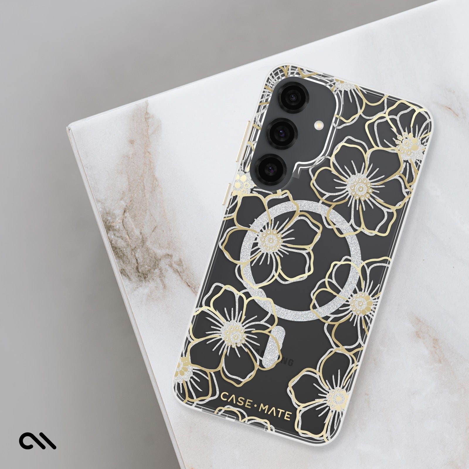 Floral Gems with Magnet- Galaxy S25+