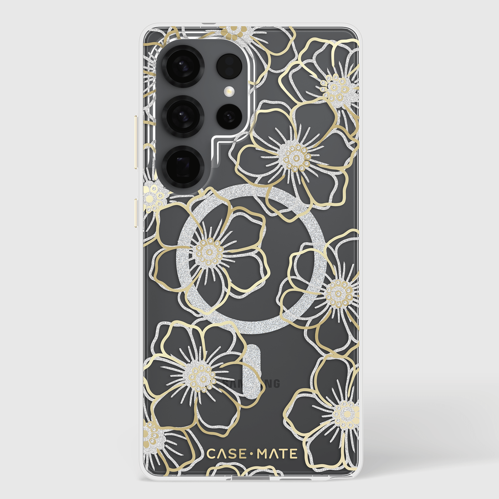 Floral Gems with Magnet- Galaxy S25 Ultra Floral Gems with Magnet- Galaxy S25 Ultra