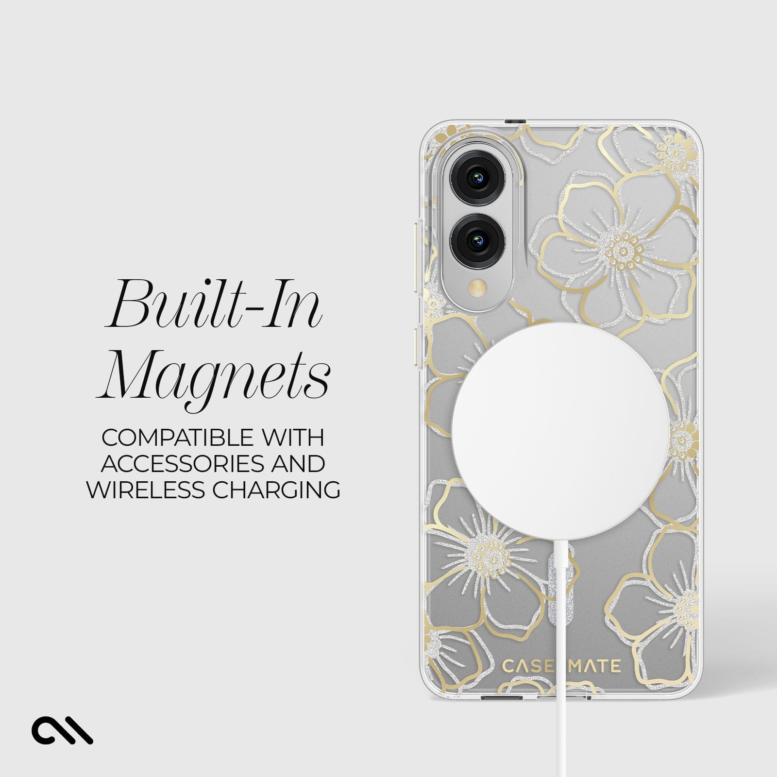 Floral Gems with Magnet - Galaxy S25 Edge