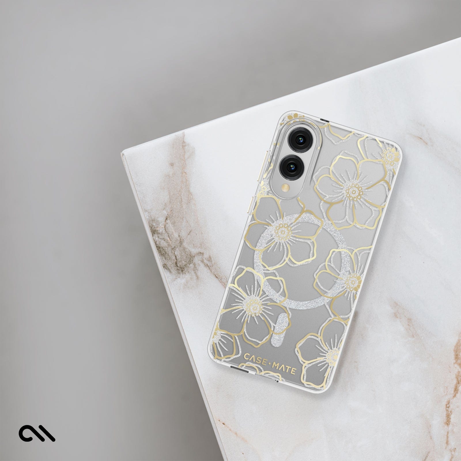 Floral Gems with Magnet - Galaxy S25 Edge