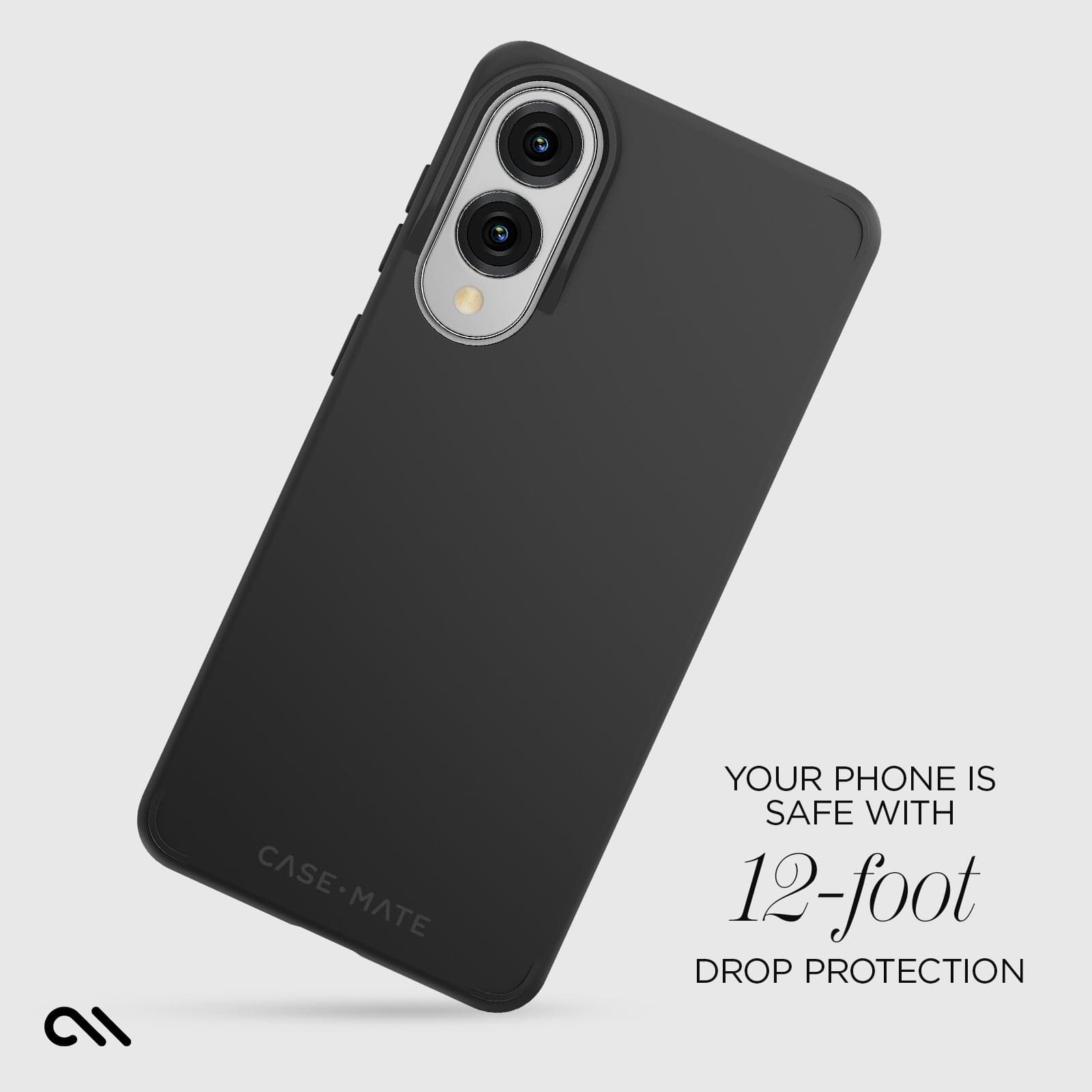 Your phone is safe with 12-foot drop protection
