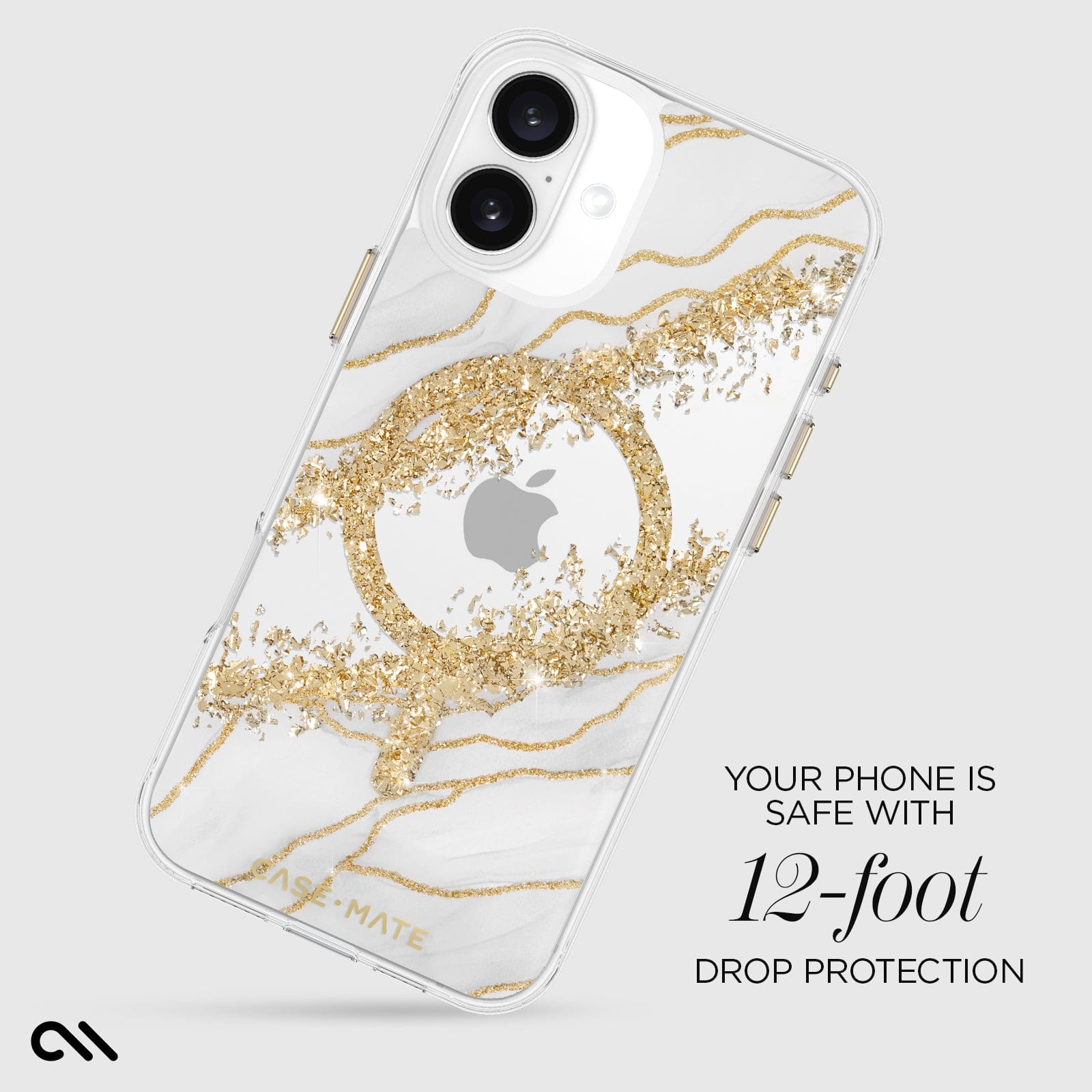 YOUR PHONE IS SAFE WITH 12-FOOT DROP PROTECTION