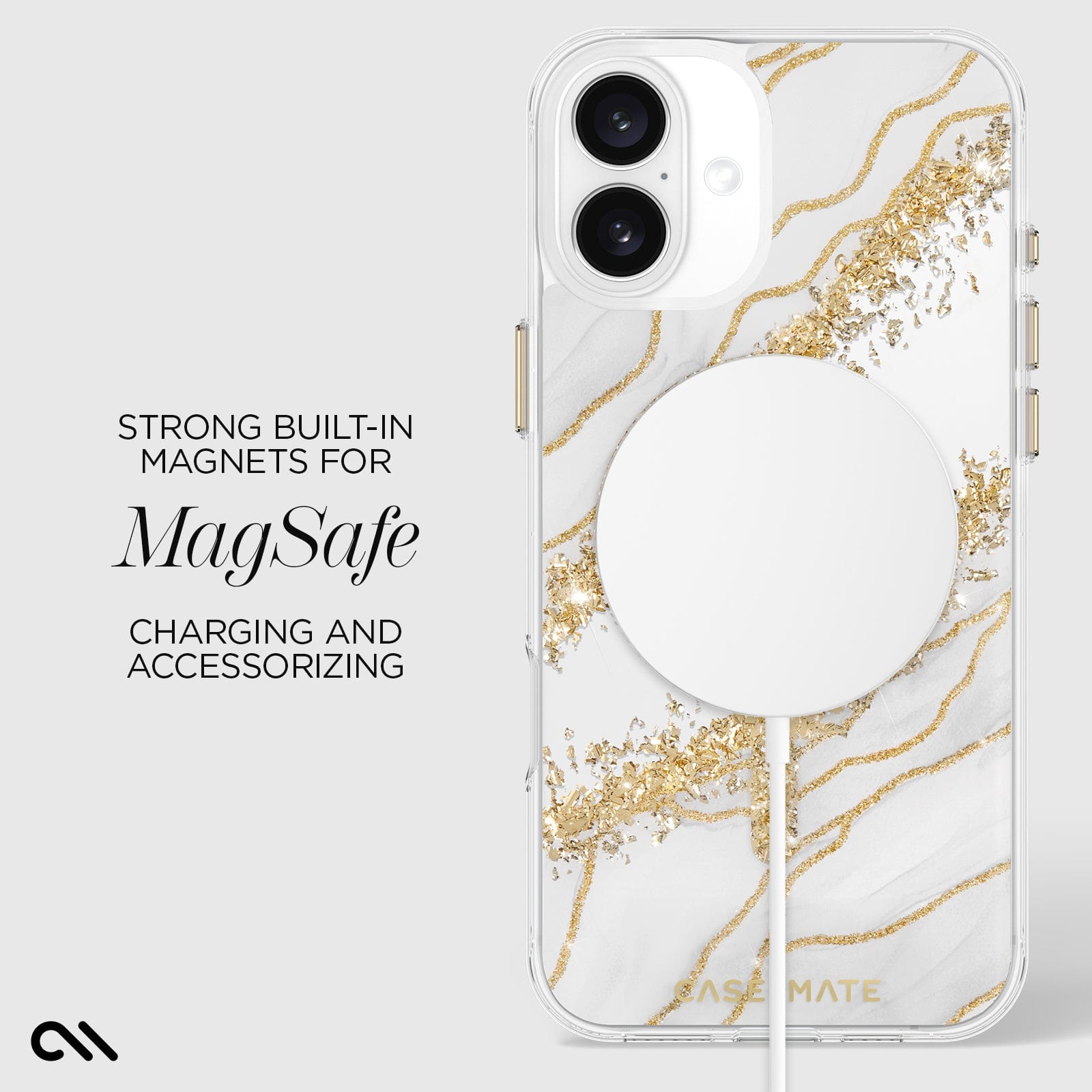 STRONG BUILT-IN MAGNETS FOR MAGSAFE CHARGING AND ACCESSORIZING