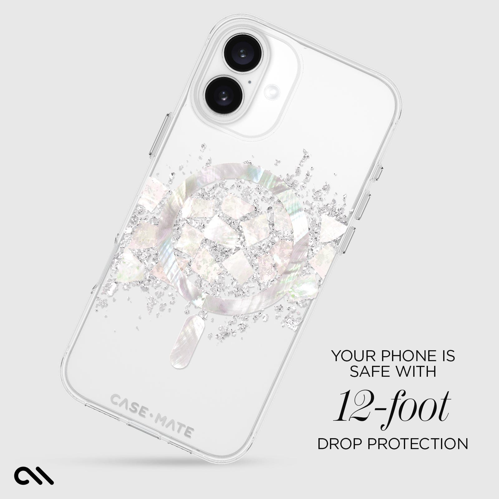 YOUR PHONE IS SAFE WITH 12-FOOT DROP PROTECTION
