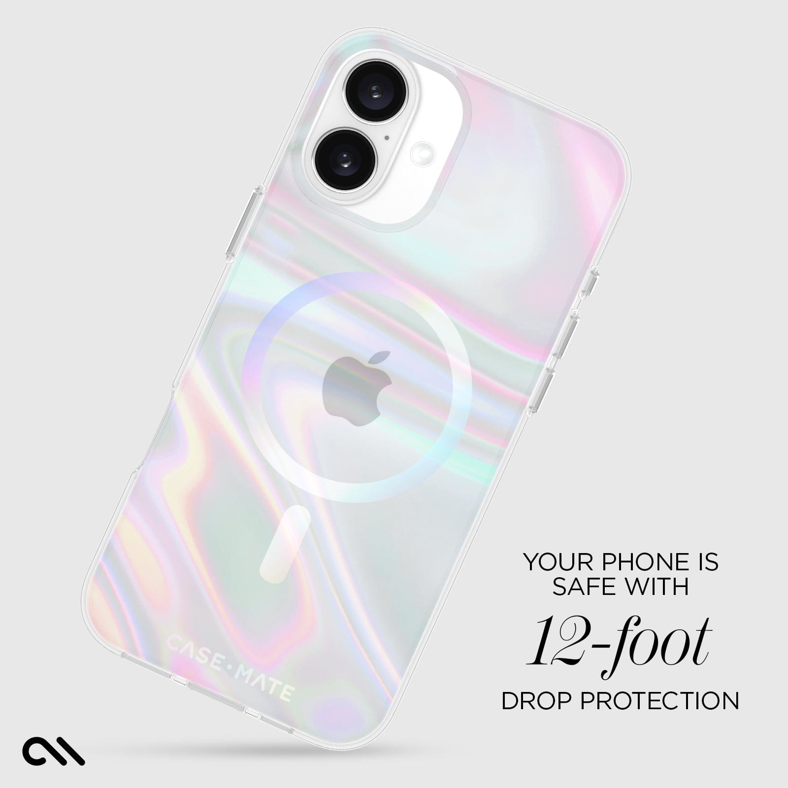 YOUR PHONE IS SAFE WITH 12-FOOT DROP PROTECTION
