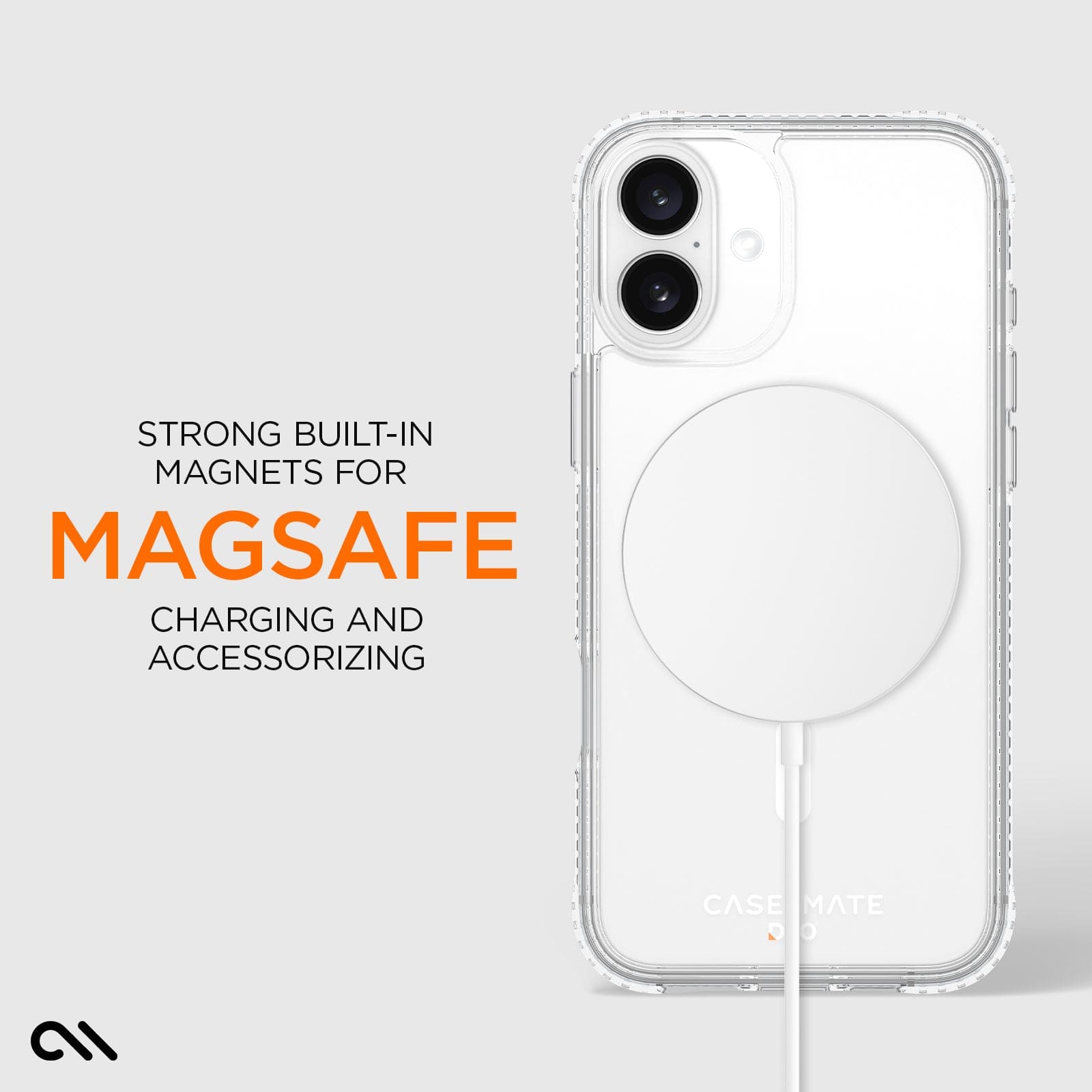 STRONG BUILT-IN MAGNETS FOR MAGSAFE CHARGING AND ACCESSORIZING