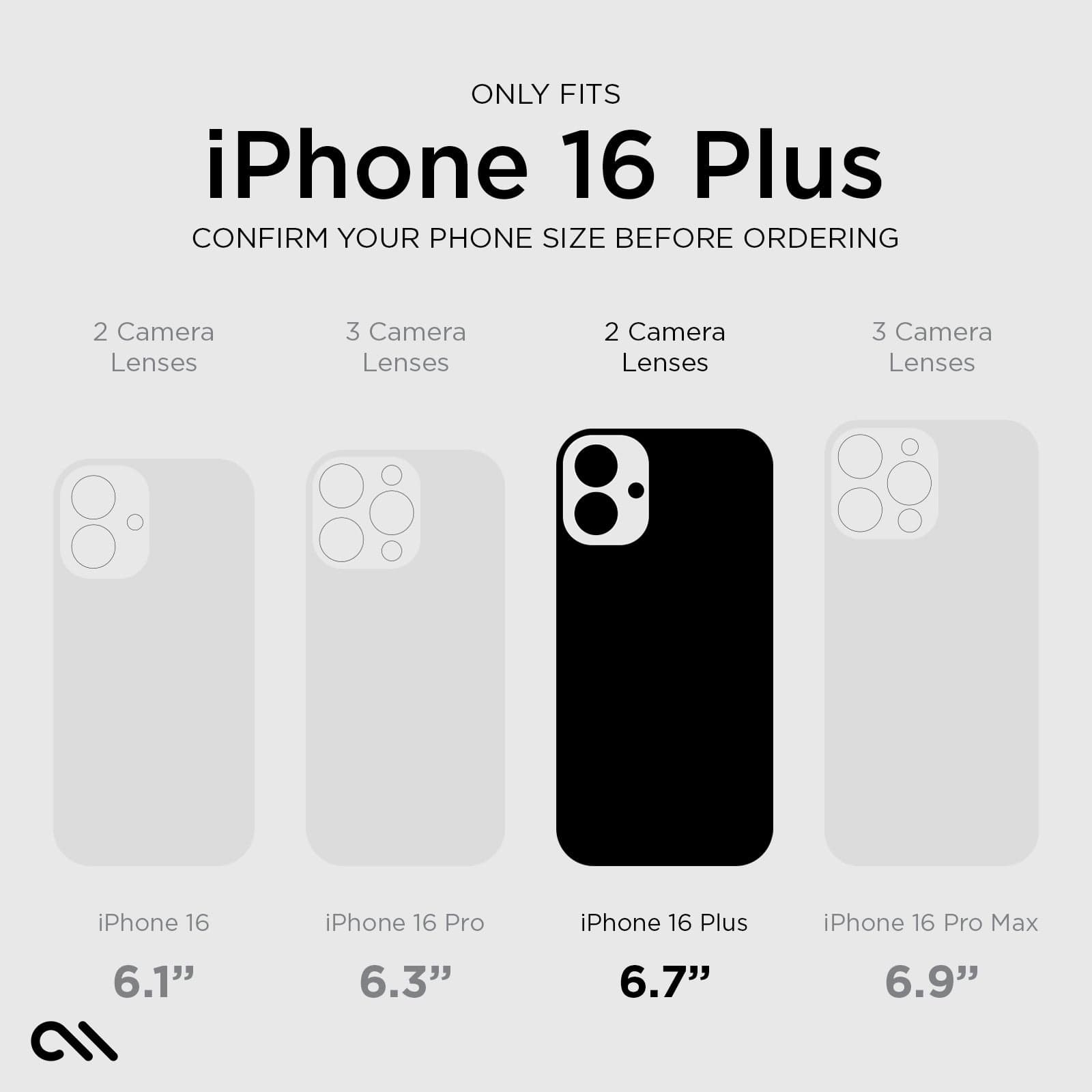 ONLY FITS IPHONE 16 PLUS. CONFIRM YOUR PHONE SIZE BEFORE ORDERING
