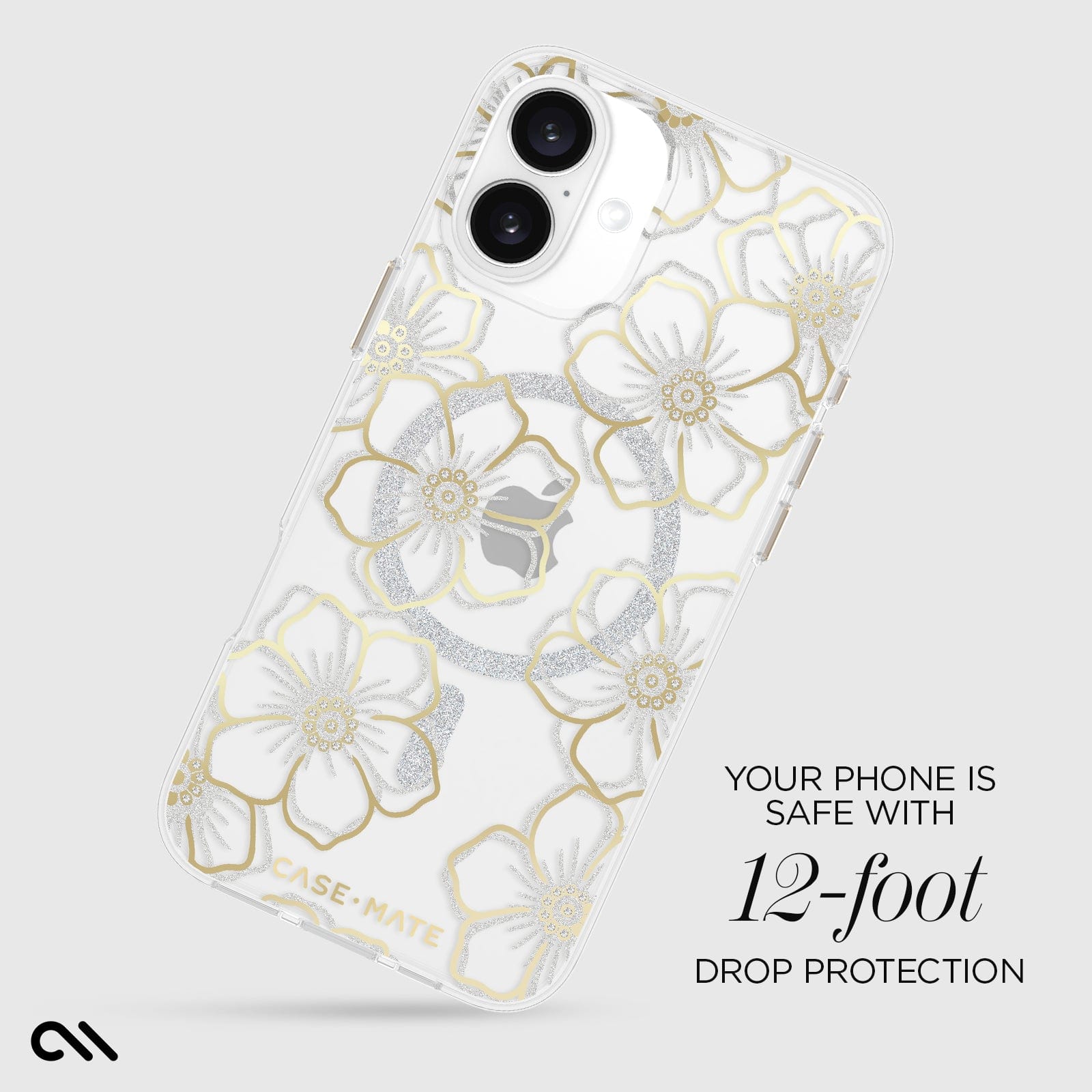 YOUR PHONE IS SAFE WITH 12-FOOT DROP PROTECTION