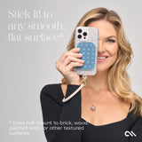 Stick It! to any smooth flat surface. Does not mount to brick, wood, painted walls, or other textured surfaces #color_carolina blue