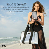 TEXT & SCROLL WITH THE TOUCHSCREEN POUCH, ATTACH TO INCLUDED LANYARD FOR EASY ACCESS/ #color_silver chrome