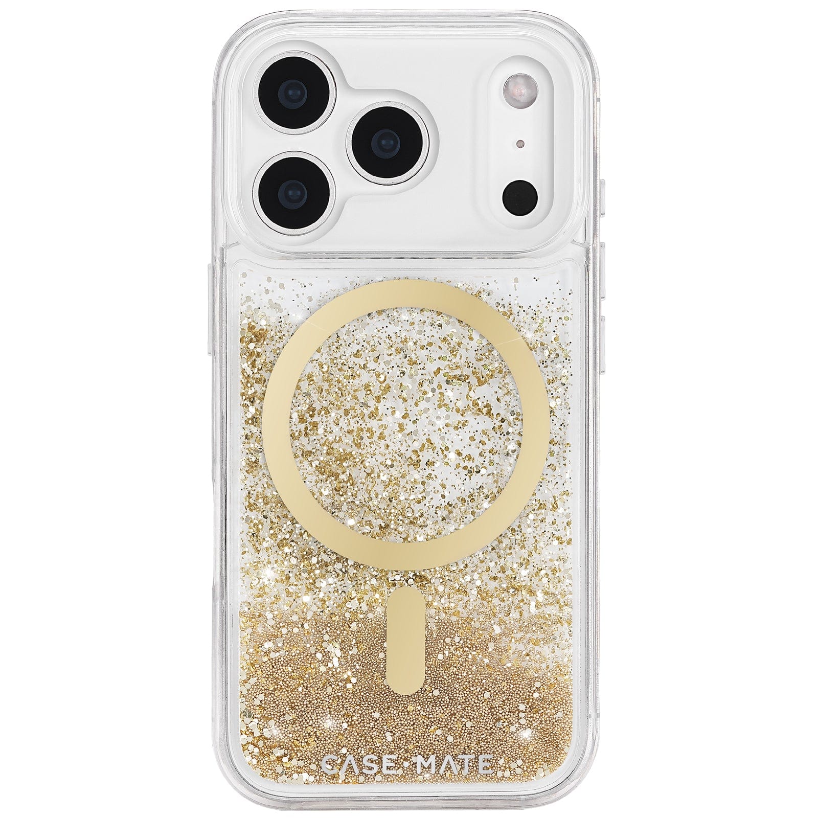 CASETiFY iPhone 17 Pro MagSafeケース 水玉デザイン Waterfall Gold MagSafe - iPhone 17 Pro