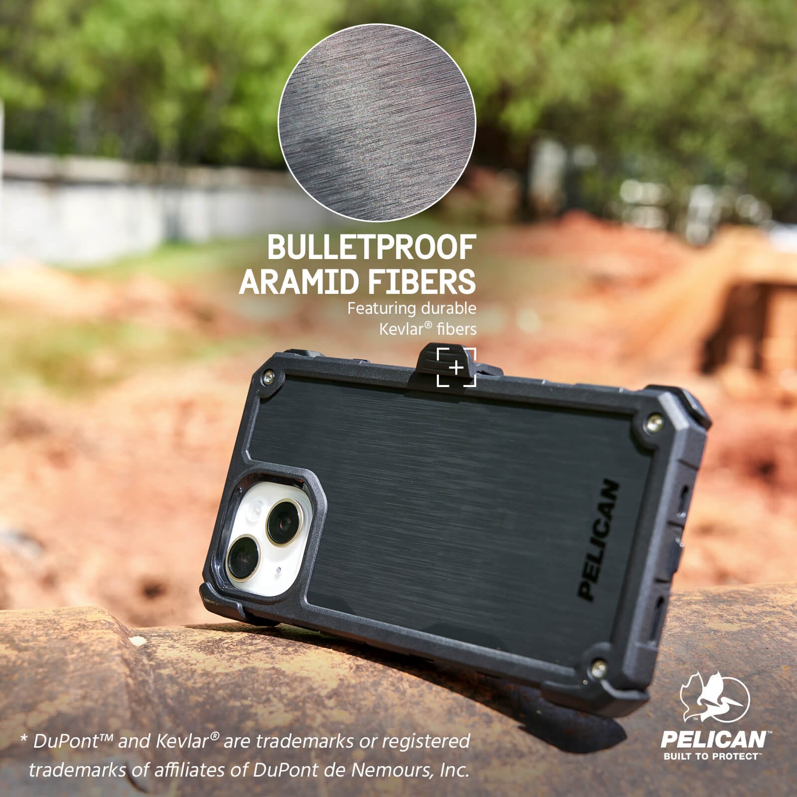 BULLETPROOF ARAMID FIBERS FEATURING DURABLE KEVLAR FIBERS. *DUPONT AND KEVLAR ARE TRADEMARKS OR REGISTERED TRADEMARKS OF AFFILIATES OF FUPONT DE NEMOURS, INC