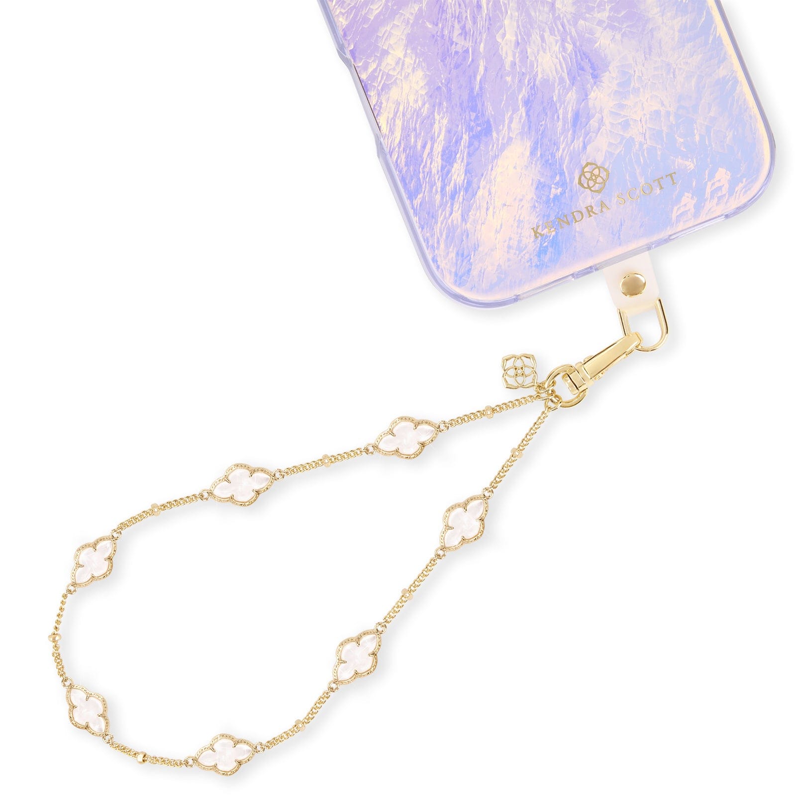 Kendra Scott Phone Wristlet Abbie Mother of Pearl
#color_abbie mother of pearl