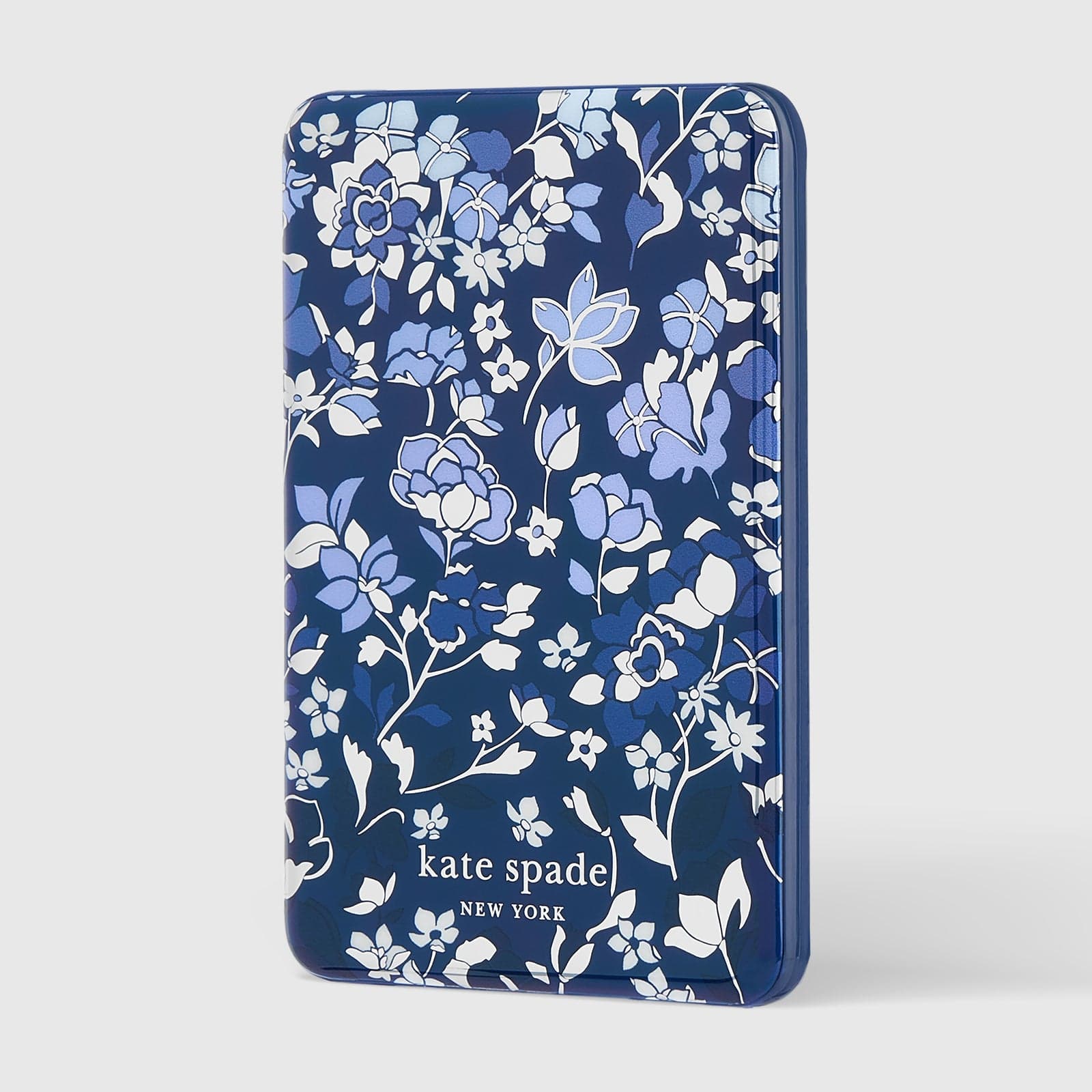 kate spade new york Flowerbed Blue MagSafe Battery Pack side angle