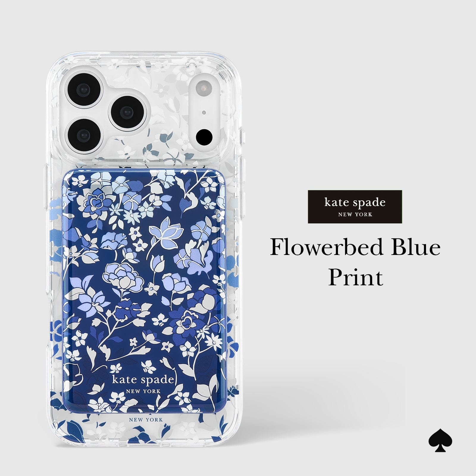 kate spade new york Flowerbed Blue MagSafe Battery Pack
