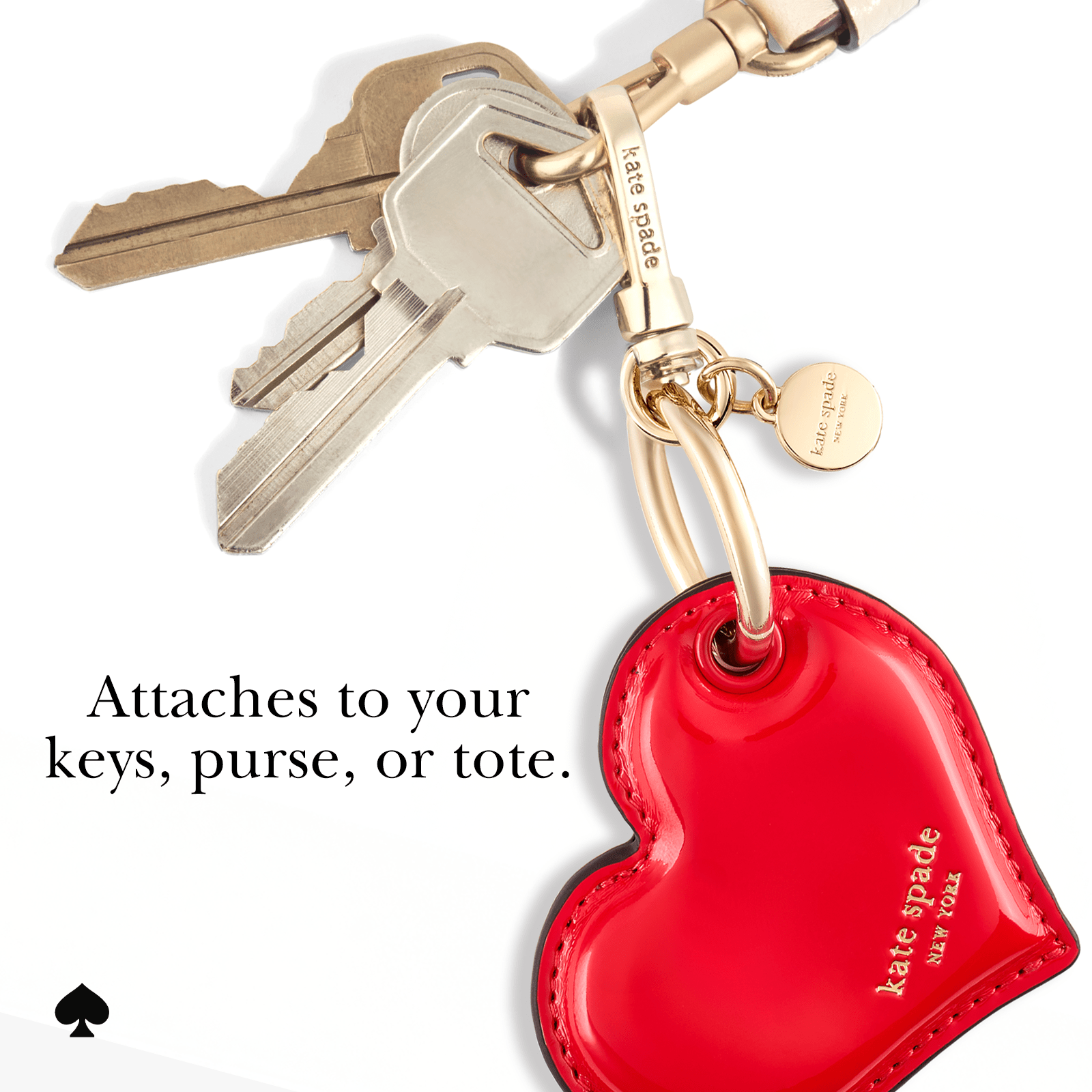 kate spade new york Heart Charm AirTag Keychain