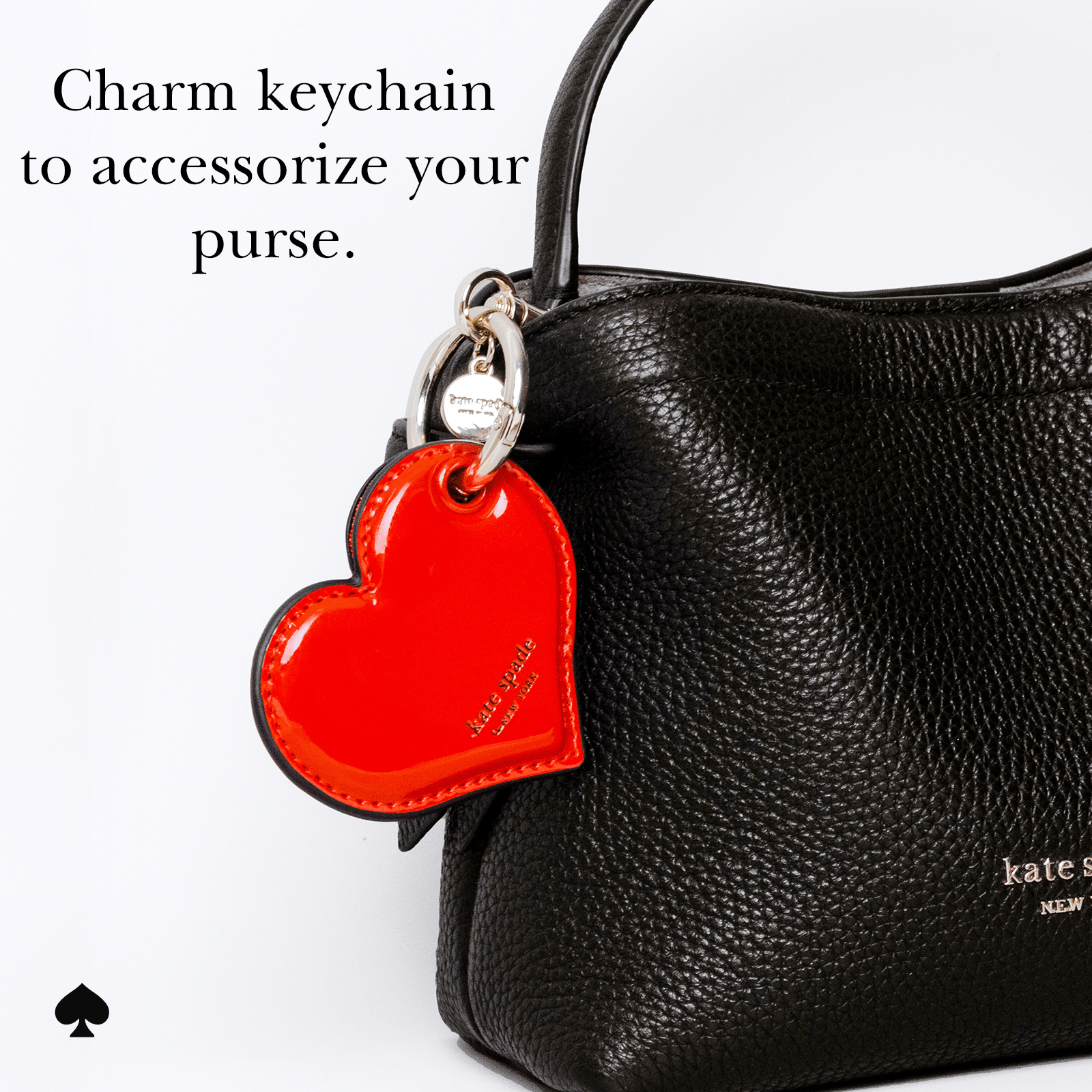 kate spade new york Heart Charm AirTag Keychain