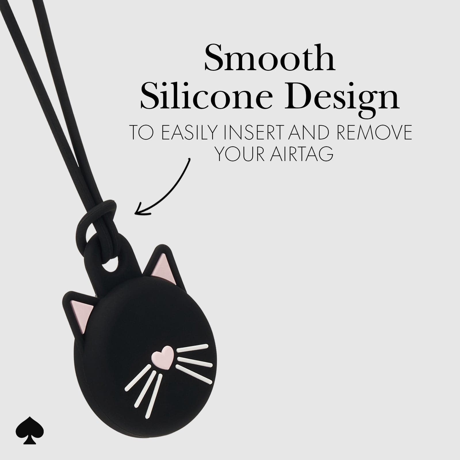 SMOOTH SILICONE DESIGN TO EASILY INSERT AND REMOVE YOUR AIRTAG