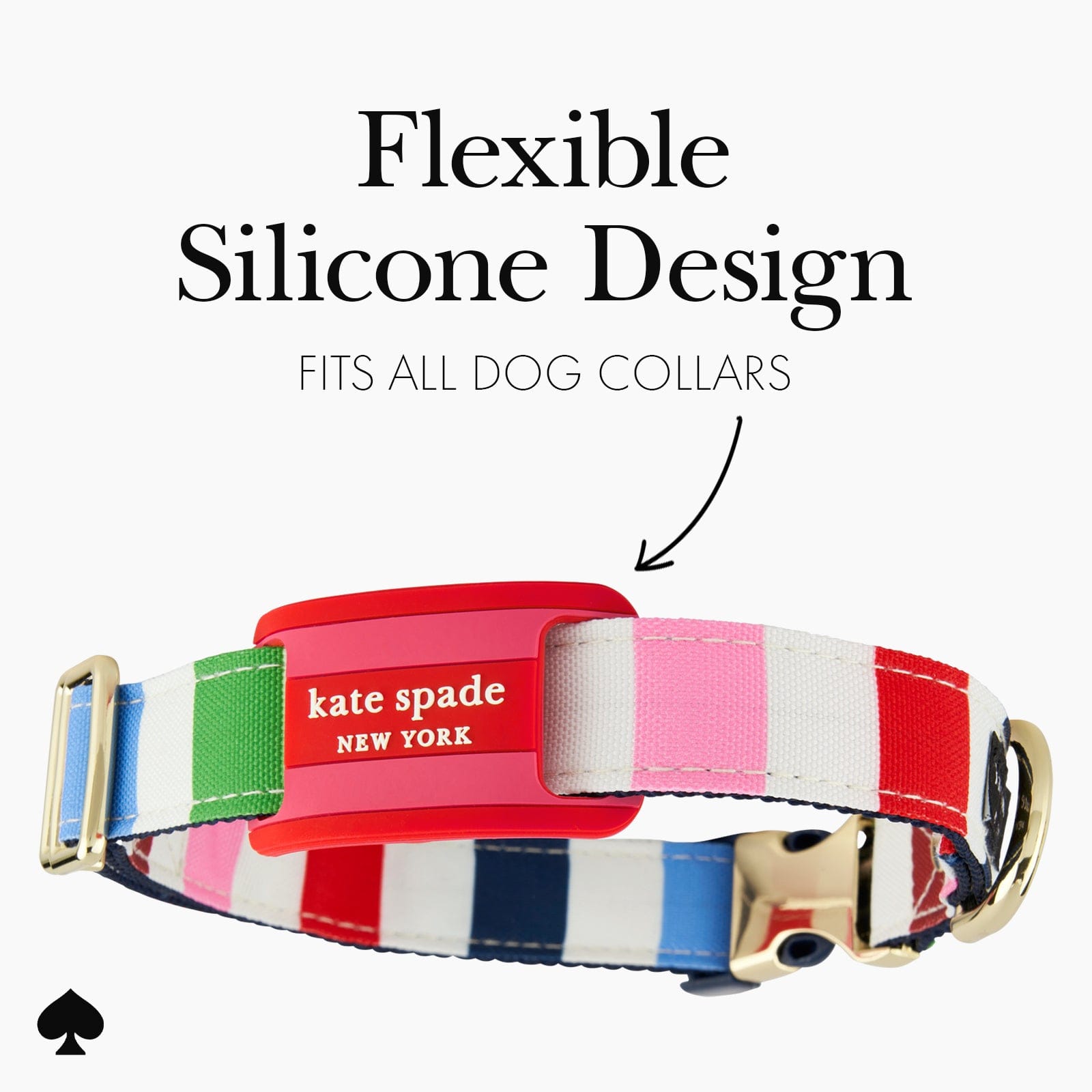 FLEXIBLE SILICONE DESIGN FITS ALL DOG COLLARS