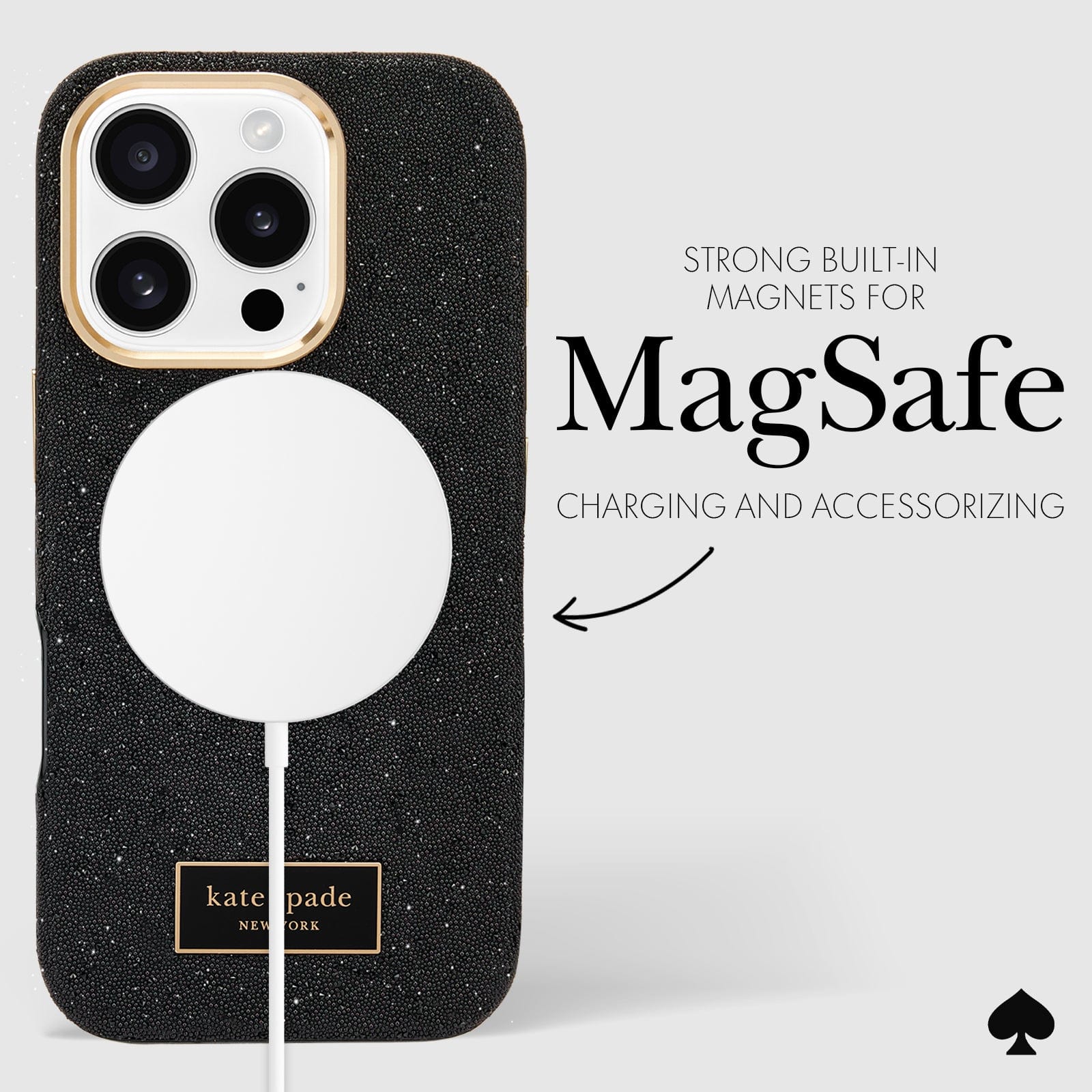 STRONG BUILT IN MAGNETS FOR MAGSAFE CHARGING AND ACESSORIZING